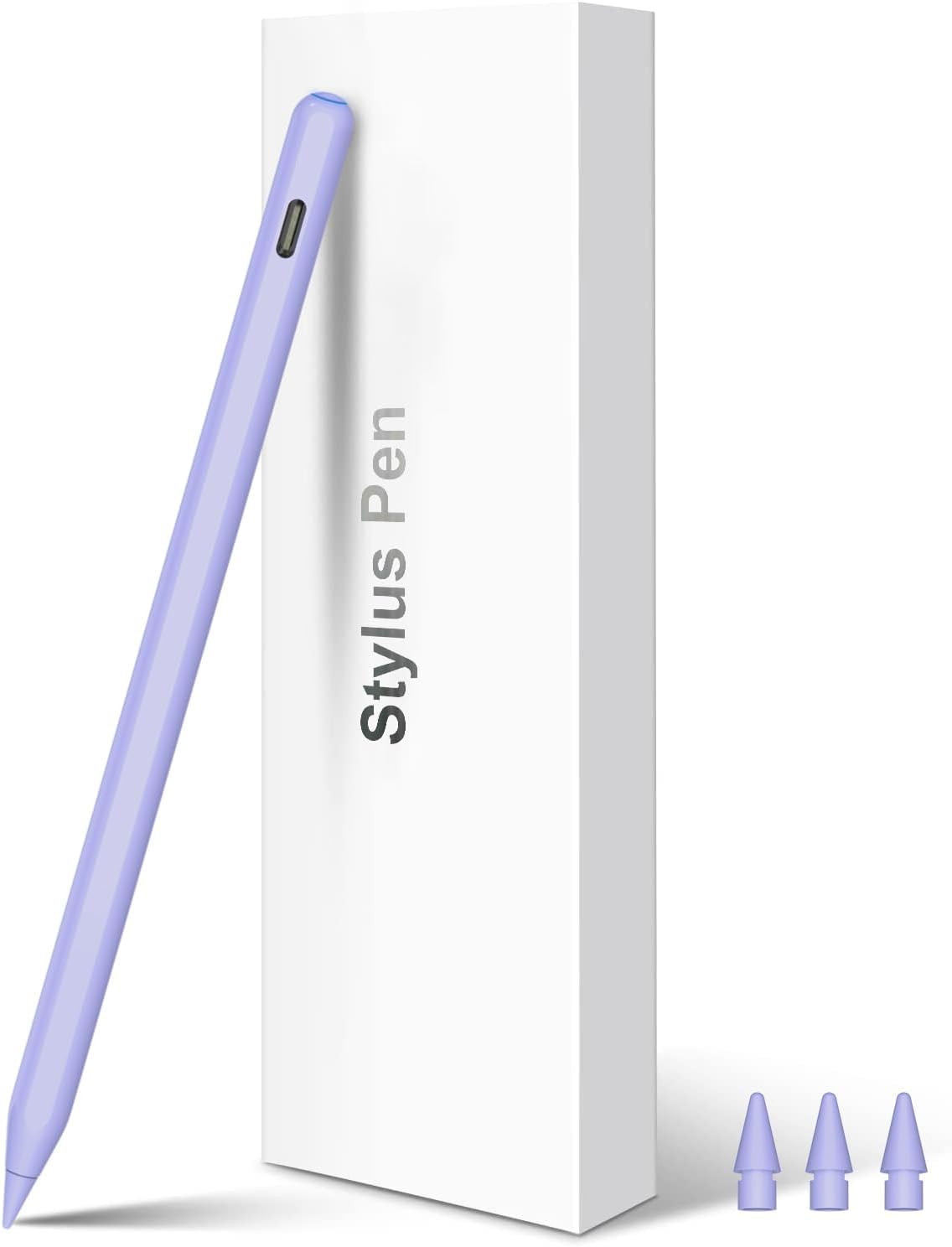 HATOKU Pencil 2nd Generation Wireless Charging, Pencil for iPad with Tilt & Palm Rejection, Magnetic Stylus Pen for ipad Air M3/3/4/5, iPad mini 5/6, ipad 6/7/8/9/10/11 Gen, ipad Pro 11/12.9 (Purple)