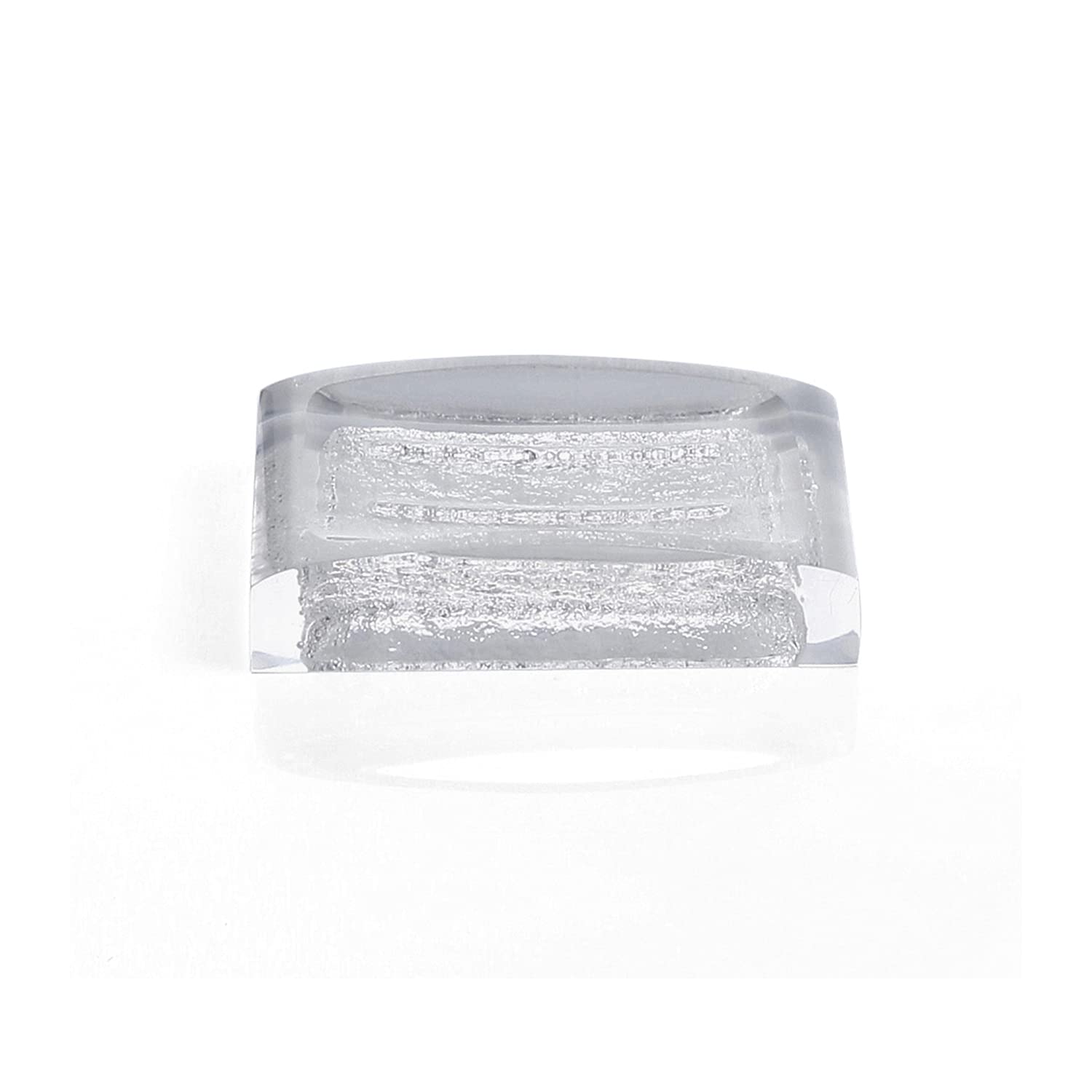 Gedy soap Dish, Resin, White, 7,5x11,2x2,7