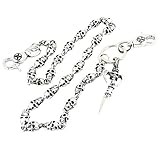 DoubleK Skull Pendant Key Jean Wallet Chain (29