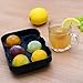 Ice Cube Trays Silicone Set of 2,Sphere Round Ice Ball Maker and Large Square Ice Cube Mold for Chilling Burbon Whiskey, Cocktail, Beverages and More