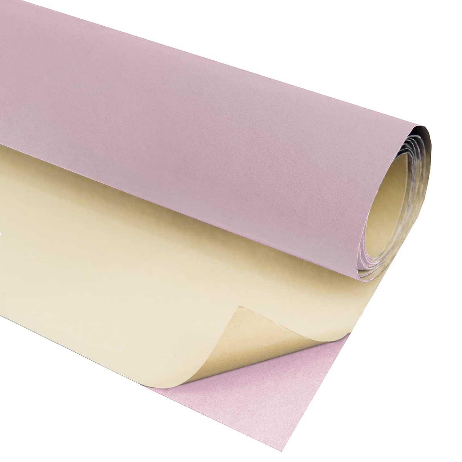 Photo 1 of HellooColor 17 Inches x 118 Inches Self-Adhesive Velvet Fabric Flocked Fabric,The Velvet Fabric Roll for Drawer Liner,Jewelry Box Decoration(Pink)