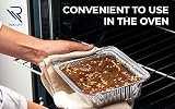 Rollay 20 Pack Aluminium Foil Trays with Lids 1000ml for Baking & Storage view 5
