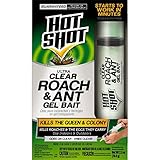 Hot Shot HG-95769 Ultra Clear Roach & Ant Gel Bait, 2.5-Ounce