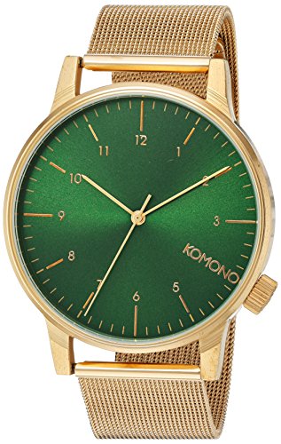 KOMONO Unisex KOM-W2355 Winston Royale Series Analog Display Japanese Quartz Gold Watch