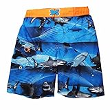 Ocean Pacific Boys Sharks Deep Sea Frenzy Swim Shorts