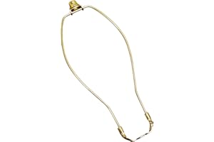 FenchelShades.com Lampshade Brass Harp with Finial (13 Inches)