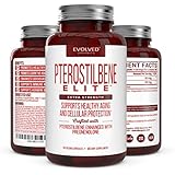 Premium Pterostilbene 50mg Plus Pregnenolone 30mg–Pterostilbene Supplement for Natural Anti-Aging Support, Hormone Balance, Cardiovascular Health, Anti-Inflammatory &amp; Antioxidant-60 Vegan Caps