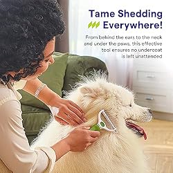 Undercoat Rake for Dogs & Cats - Double Sided Comb