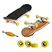 Delight eShop 1pcs Wooden Deck Fingerboard Skateboard Kids Gift Maple Wood New, Bright Yellow Color