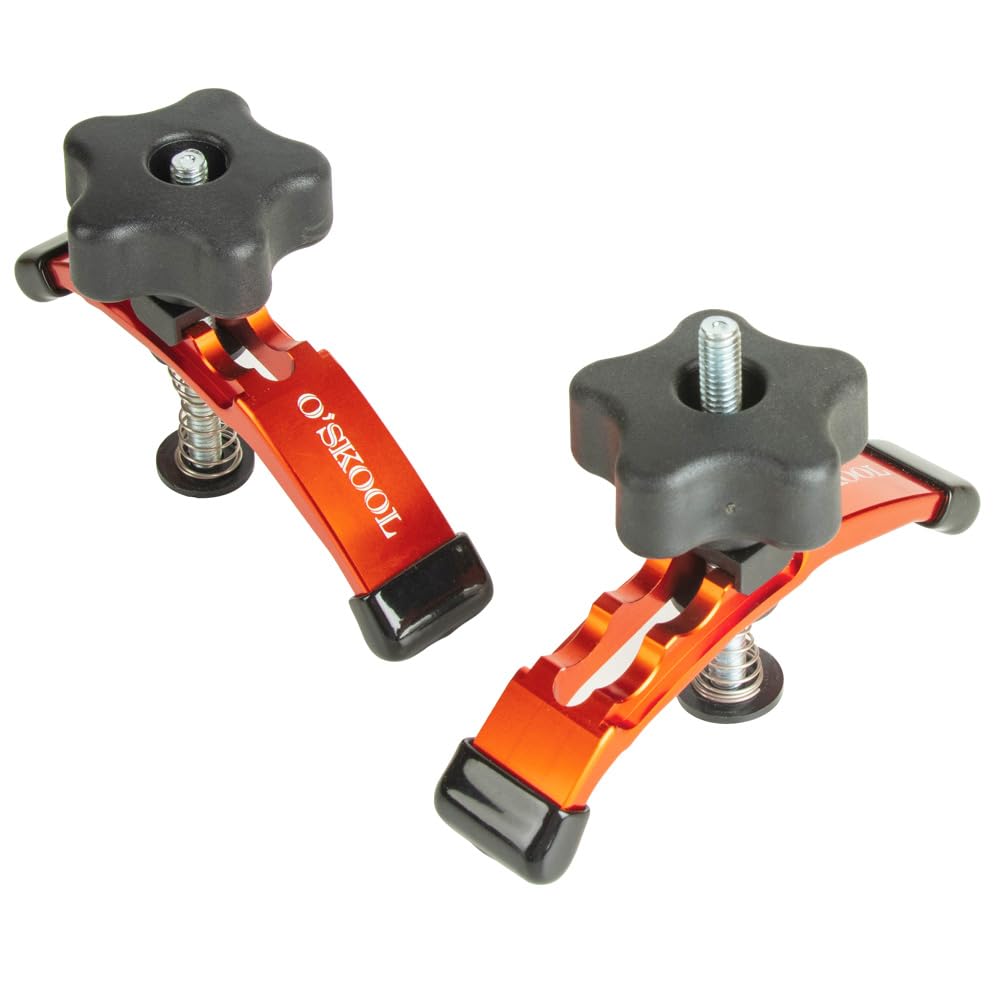 Photo 1 of O'SKOOL Positionable T-Track Hold Down Clamp Kit, 5-3/8" L x 1-1/8" Width for CNC Router Clamp and T-Slot T-Track Clamp,2 Pack