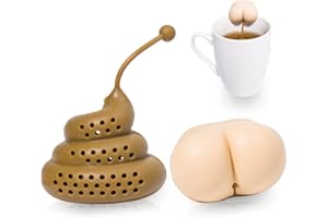 ADAUPGO White Elephant Gifts, Funny Gag Gifts Tea Infuser Tea Gifts for Tea Lovers, Silicone Tea Infusers for Loose Tea for Christmas Father's Day, Tea Filters