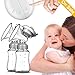 Baabyoo Baby Breastfeeding Breast Pumps Double Electric Baby Breastpumps Milk Bottle Milk Suction and Breast Massager Breast Care Portable Pumps for Travel and Home Double Electric Breast Pump