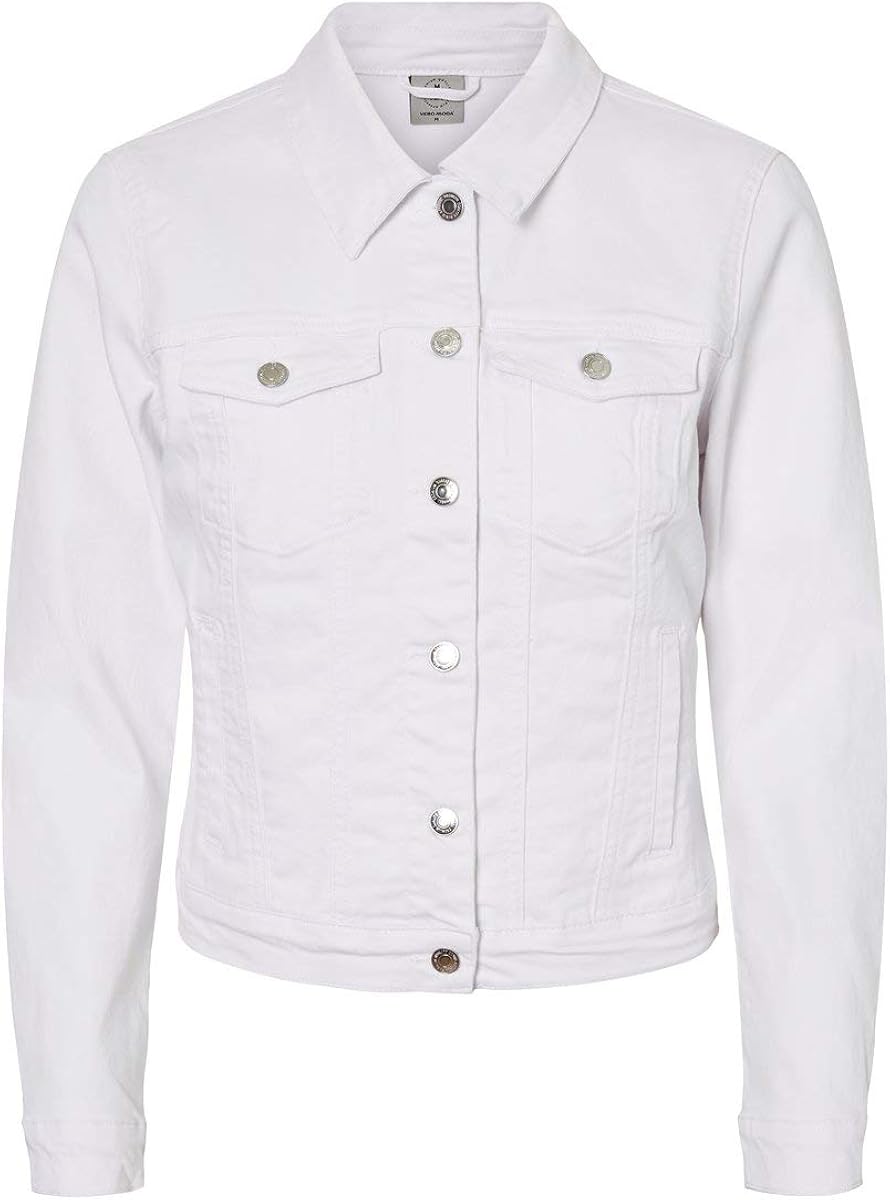 vero moda white denim jacket