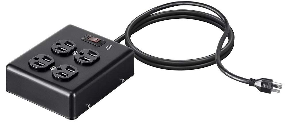 Amazon.com: Monoprice Metal Surge Protector Heavy Duty Power Box - 4
