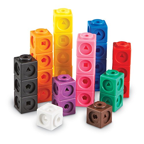 Learning Resources Mathlink Cubes, Set of 100 Cubes