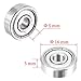625ZZ 5 x 16 x 5 mm Deep Groove Ball Bearing, 10 Pcs, Metal Shielded Miniature Ball Bearings, Single Row, Fit for Skateboard Bearings, Hand Spinner, Brush Motor, Roller Skates etc. (Pack of 10)