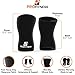 ProFitness 7MM Knee Sleeve (Pair) - Provides Ideal Supporter & Compression - Best for Squats, Deadlifts, Powerlifting, Weightlifting, Cross Training, Bodybuilding - For Both Men & Women (Black, Small)