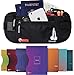 Money Belt for Travel for Men & Women - with RFID Blocking Sleeves - Multiple Compartments & Hidden Pocket for Safe Travel and Daily Use. (Black)