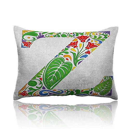 Decorative Standard Queen Size Printed Pillowcase Multicolor 30 X