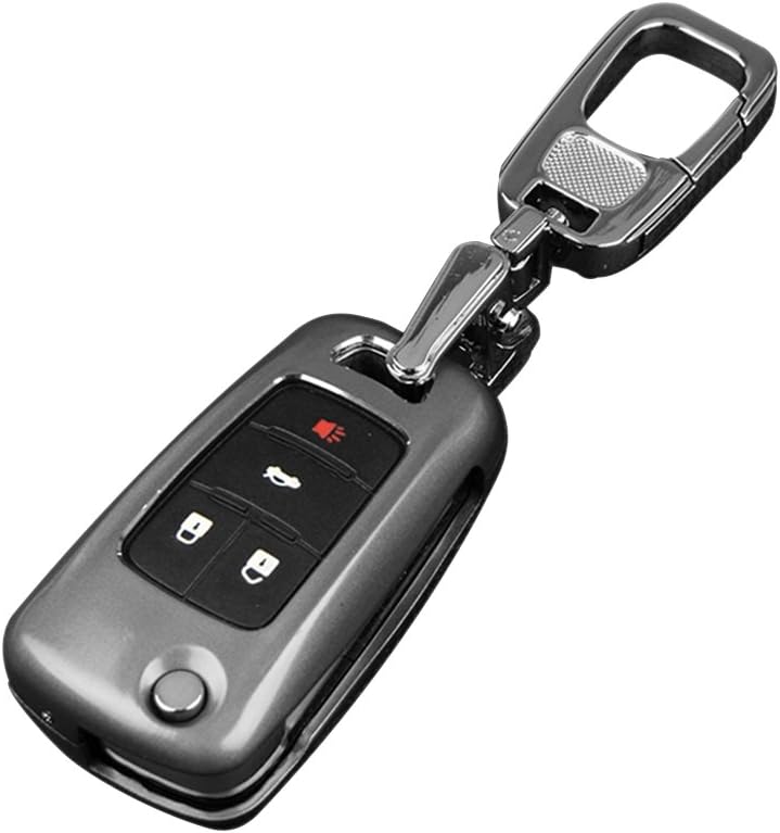 Easy Inn Aluminum Car Key Shell With Key Chain,Car Key Cover For Chevrolet, Cruze, Buick, Encore