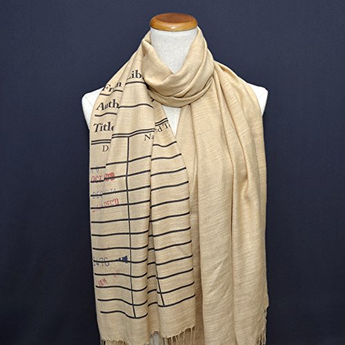 Book Scarf. Library scarf. Library scarf with day due stamps. Print scarf Book Scarf. Library scarf. Library scarf with day due stamps. Print scarf