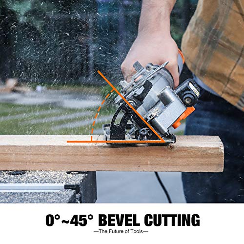 Mini Circular Saw, 6.2A TACKLIFE Premium Electric Circular Saw, Unique