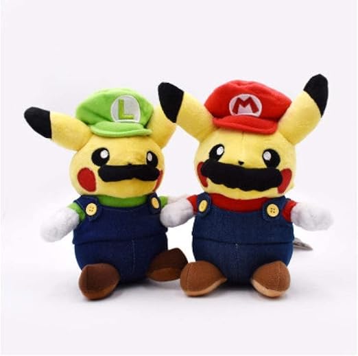 mario pikachu plush