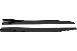 KIMISS Car Body Styling Side Skirt, 2pcs Car Side Skirt Splitter Lip Winglet Diffuser Universal for Sedan and Hatchback 120cm