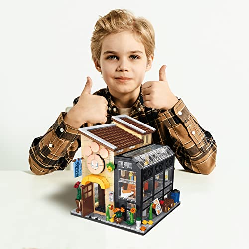 ENJBRICK Friends House Toy Building Set,Modular Book Store