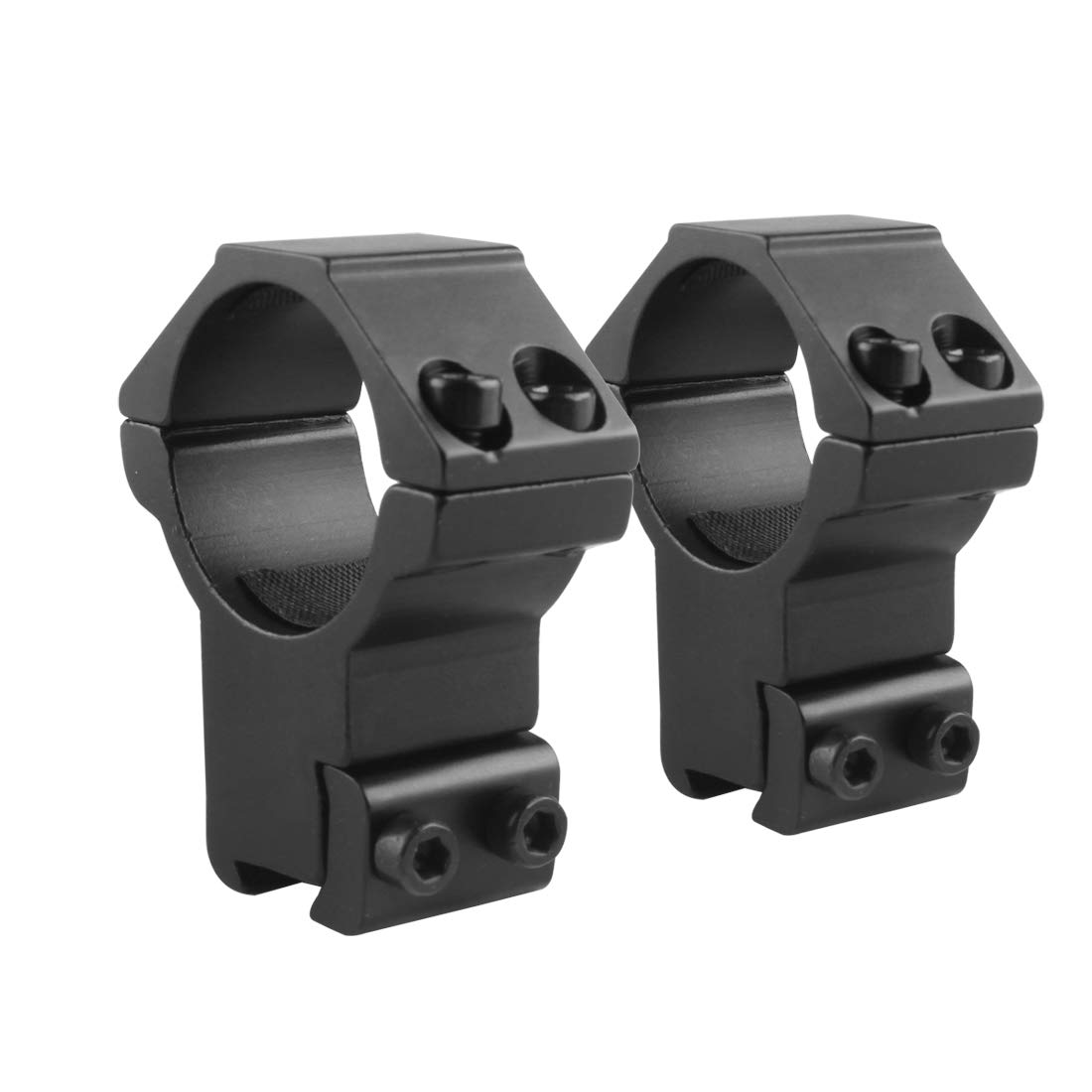 Ranstac 30mm Rifle Scope Rings Mount Double High Profile 2 Pieces for 11mm Picatinny/Weaver Rail CJ/MJJ-01 (30mm Ring, High Profile, for 11mm Rail)