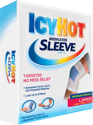 Icy hot maximum strength medicated sleeve, large, 3 count box (pa…