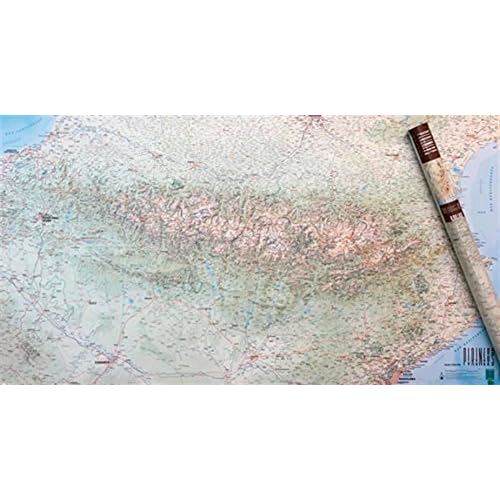 Mapa mural de Pirineos. 128x71 cm. Escala 1:300.000. Editorial Alpina. Mapa mural de Pirineos. 128x71 cm. Escala 1:300.000. Editorial Alpina.