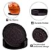 Coasters,365park PU Leather Drink Coasters Set of 6 with Holder Rose Embossed Coaster-Protect Furniture from Water Marks Fantastic Z013 Coffee