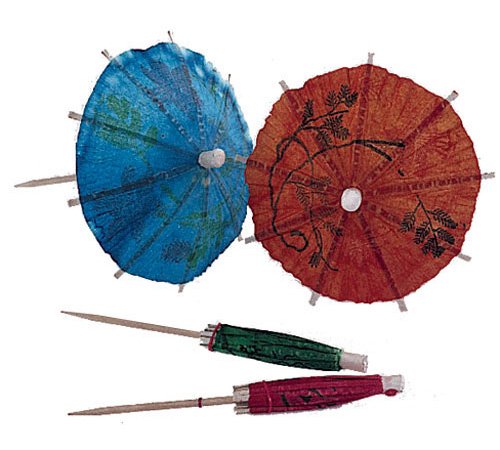 Update International (PC-PAR) 4â€ Parasol Toothpicks (Case of 144)