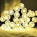 Lalapao G12 Battery Operated String Lights 50 LED Fairy Christmas Lighting Decor Timer For Outdoor Indoor Garden Patio Lawn Holiday Wedding Decorations (Warm White)