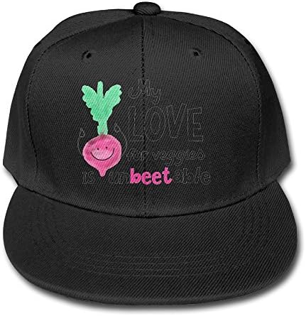 Liaobu My Love For Veggies Is Unbeetable Kid Sun Protection Caps Black