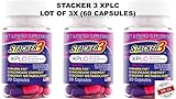 Stacker 3 XPLC Herbal Dietary Supplement, Extreme Performance Formula, Capsules, 60-Count Bottle