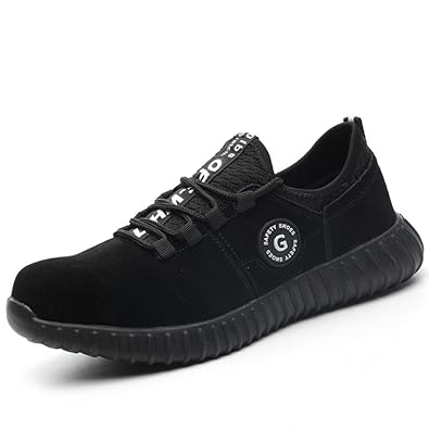 Lyoridra Herren Damen Sicherheitsschuhe Arbeitsschuhe S3 Leicht Atmungsaktiv Sportlich Schutzschuhe mit Stahlkappe Unisex