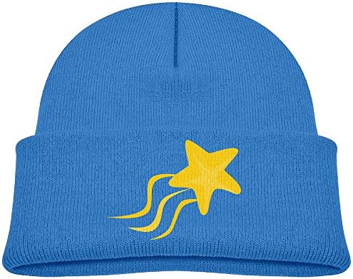 Youth Kids Star Boys And Girls Flexible Wool Winter Stocking Cap For Children RoyalBlue