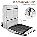 Diaper Bag Backpack, ONSON Multifunction Waterproof Travel Backpack Maternity Baby Nappy Changing Bags with Insulated Pockets, Stroller Straps, Large Capacity, Stylish, Gray
