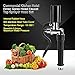 Pre-Rinse Commercial Kitchen Faucet with High Pressure Flexible Hose Sink Sprayer Replacement Kit Black