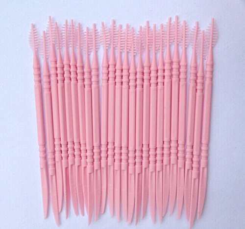 Funwill Oral Dental Picks Tooth Pick Interdental Brush with Portable Case 150pcs 2 way