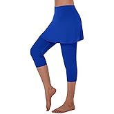 ANIVIVO Skirted Legging for Women, Yoga Legging with Skirts &Women Tennis Leggings Clothes Pockets