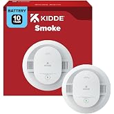Kidde Smoke Detector, 10-Year Battery Powered, LED Status Lights, 85 dB Alarm, 20SD10, 1 Pack
