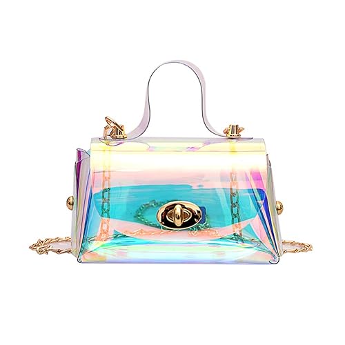 iridescent clear purse
