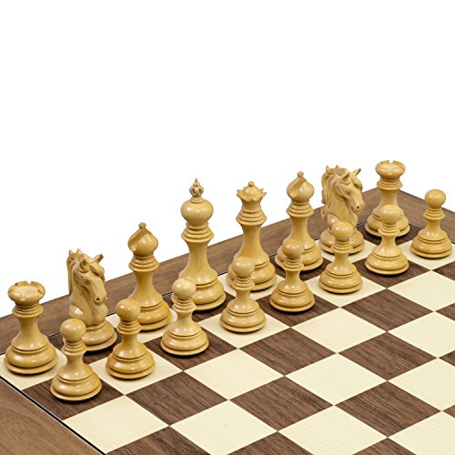 The Cavalry Series Luxury Chessmen Ebony 4.25"