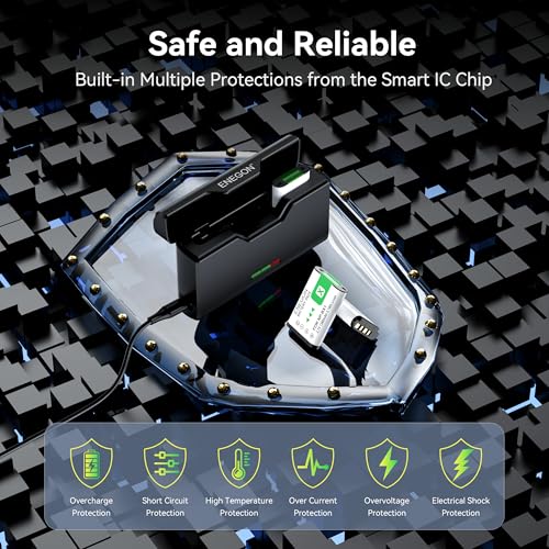 ENEGON NP-BX1 Battery Pack 3 and 3-Channel Charger for Sony NP-BX1 M8, ZV-1, ZV-1 II, Cyber-Shot DSC-HX80, HX90V, HX95, HX99, RX1, RX1R II, RX100 (II/III/IV/VA/VI/VII), FDR-X) 3000, HDR-AS500