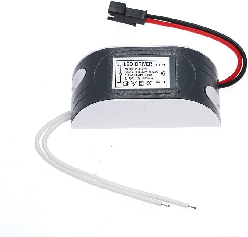 8-24W LED Constant Current Driver Power Supply Adapter Transformer Switch for Spotlights Ceiling Lamp LED Lights AC100-265V DC24-84V 300mA