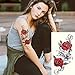 Kotbs 6 Sheets Sexy Temporary Tattoo Body Art 3d Fox Owl Flower Tattoo Sticker for Women Girl Fake Tattoos Painless Stickers