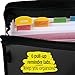 Five Star 7 Pocket Expanding File Organizer, Plastic Expandable File Folders with Customizable Tabs & Clear Cover, Holds 11